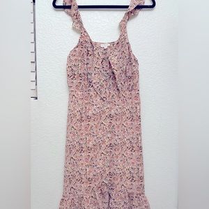 Charming Charlie Floral Ruffled dress size M